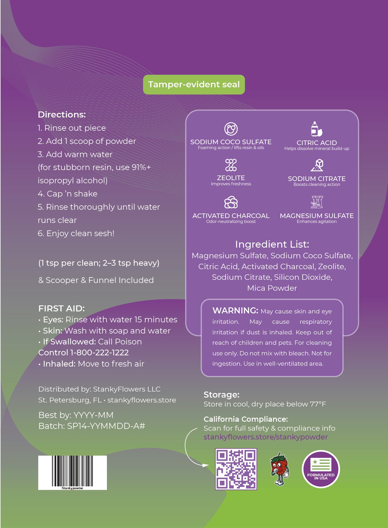 StankyPowder - Natural Bong & Pipe Cleaner